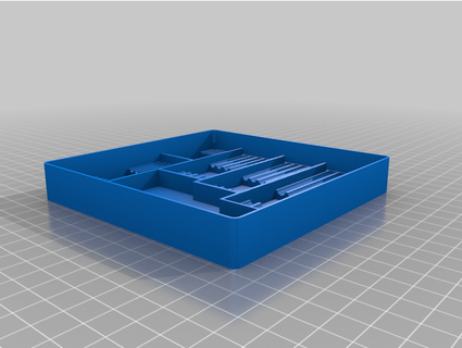 drill bit organiser 1-4mm drawer erkschade 3d print model - Mito3D