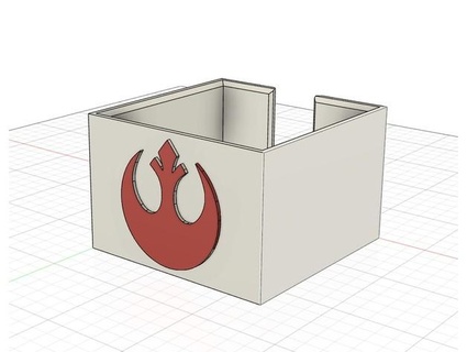 paperbox rebel logo style ti6815 3d print model - Mito3D