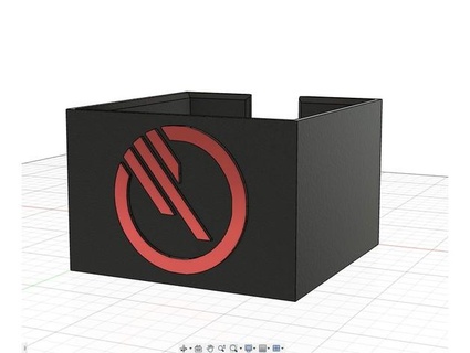 scatola carta inferno squadra stile ti6815 3d print model - Mito3D
