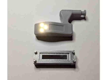 placard LED lumière titulaire soutien moule 3d print model - Mito3D