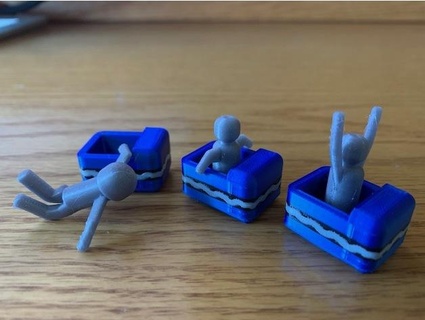 mini rouleau Coaster 3 dimension inventions 3d print model - Mito3D