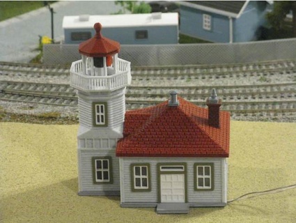 ho scale mukilteo lighthouse lighted rotating beacon kabrumble  3d print model - Mito3D
