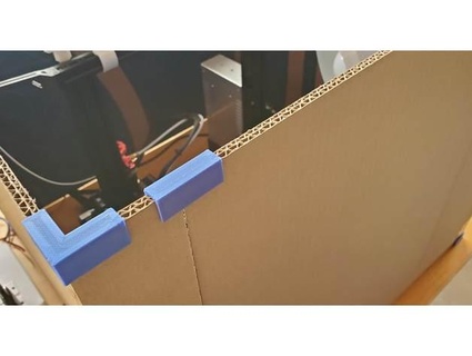 corner reinforcement & straight piece 7mm corrugated cardboard box 3d print model - Mito3D