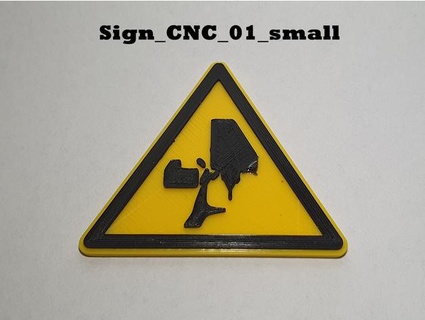 cnc warning sign artur1292 3d print model - Mito3D