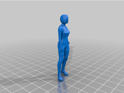 ragazza in piedi martan3d 3d print model - Mito3D
