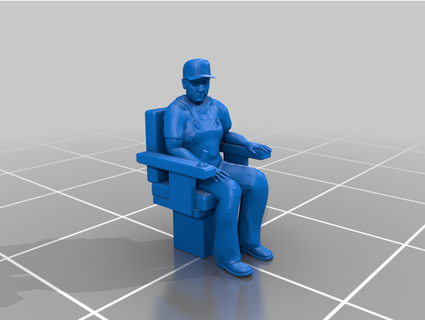 puxão piloto cadeira martan3d 3d print model - Mito3D