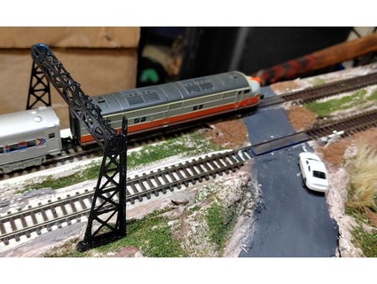 n scale road crossing road forms cozytom  3d print model - Mito3D