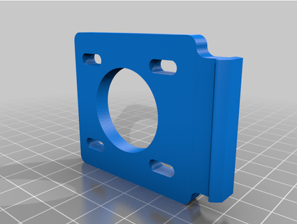 2020 extrusion extruder mount backtracked 3d print model - Mito3D