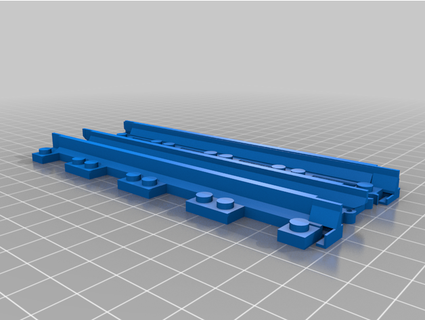 lego compatiable narrow guage track vaxx1969 3d print model - Mito3D