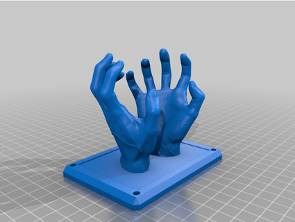 wall mounted hands key hanger sordizzle 3d print model - Mito3D