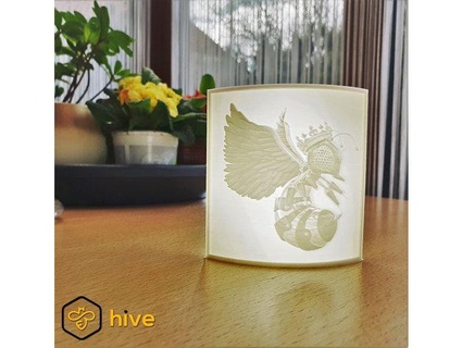 hive queen bee lithophane rayxa17 3d print model - Mito3D