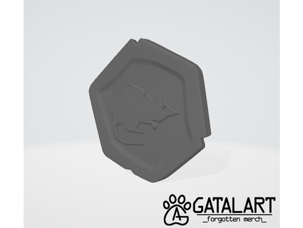 doubloon coin bilge rat - sea thieves inspired gatalart 3d print model - Mito3D