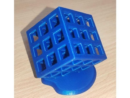 cube stand kittus 3d print model - Mito3D