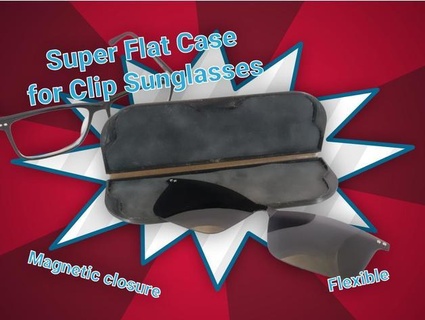 super flat case clip sunglasses tito kati 3d print model - Mito3D
