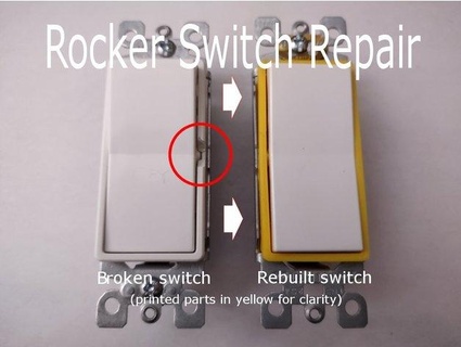 rocker switch repair jbergmans 3d print model - Mito3D