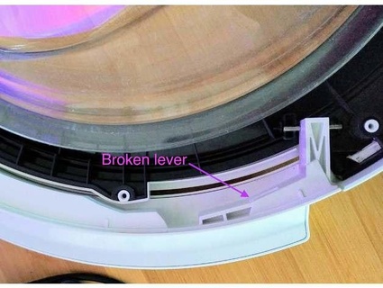 porte manipuler levier réparer Bosch siemens lessive machine vnb 3d print model - Mito3D