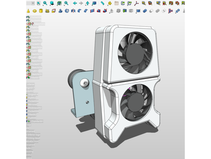 ventilateur canal ender 3 mundoem3d 3d print model - Mito3D