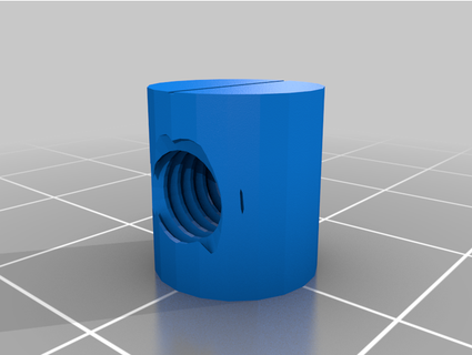 ikea cross dowel barrel nut sleeve lincolnpj 3d print model - Mito3D