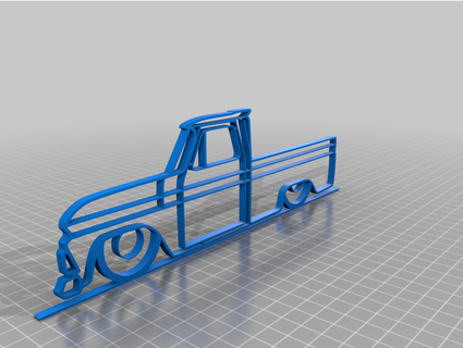 60 66 Chevy wal Kunst cjrolle 3d print model - Mito3D