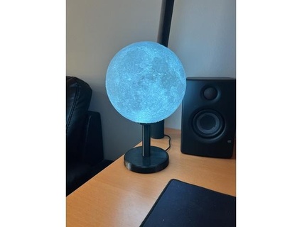 moon lamp - table lamp remix navierisstoked  3d print model - Mito3D