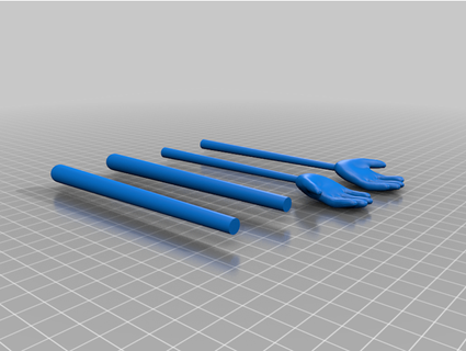 hand novelty chopsticks usbfig 3d print model - Mito3D