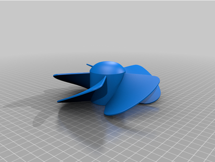 Propeller spadisch 3d print model - Mito3D