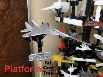 kit cartão árvore plataforma mig 29 fulcro nakozen mexendo 3d print model - Mito3D