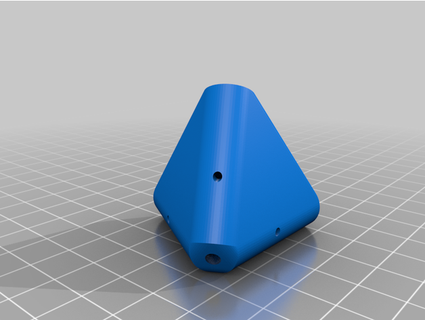 tetraedro connettore 8mm far cadere tappo harmoniamon 3d print model - Mito3D