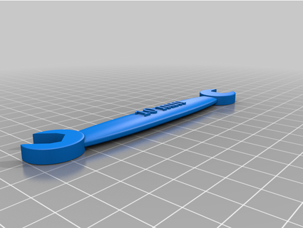 open ended 10 mm wrench panchoaguacate 3d print model - Mito3D