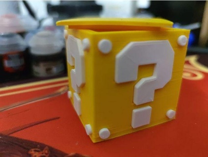 domanda scatola Mario orologio 3d print model - Mito3D