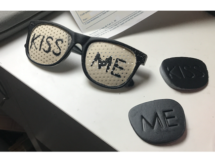 kiss glasses rostchup 3d print model - Mito3D