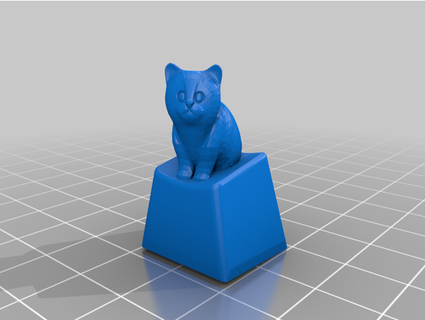 3d Katze Tastenkappe enikop 3d print model - Mito3D