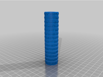 nano rune struttura rullo guerrero4de 3d print model - Mito3D