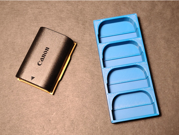 canon lp-e6 battery organizer gohabster 3D print model - Mito3D