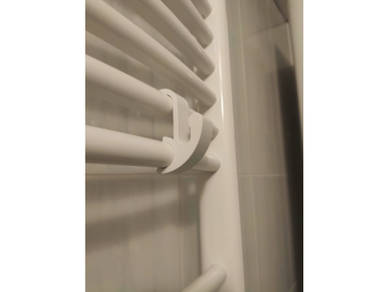 bathroom radiator towel hook 20 mm diameter pipe sturdy zork3d 3d print model - Mito3D