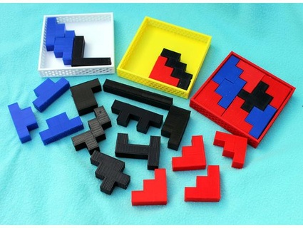 ten tiling puzzles pmoews 3d print model - Mito3D