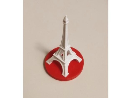 Mini Eiffel runden Base kbharadwaj 3d print model - Mito3D