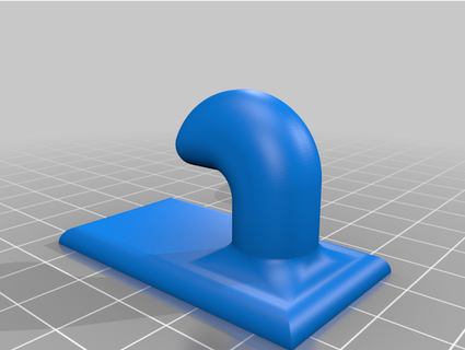 parametric wall hook gsboylan 3d print model - Mito3D