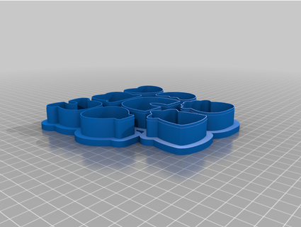 lucky charms multi cookie cutter eelzmakesprintz 3d print model - Mito3D