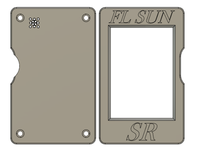 flsun sr lcd case sd card slot zbunston 3D print model - Mito3D