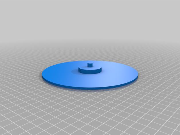 placa giratoria base remezclar apreciado 3D print model - Mito3D
