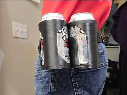 beer soda 12oz holster - soda holster - holster printstart3d  3d print model - Mito3D