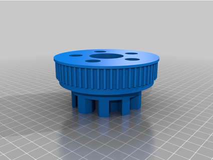 roda polia elétrico skate 60t paramétrico espeja 3d print model - Mito3D