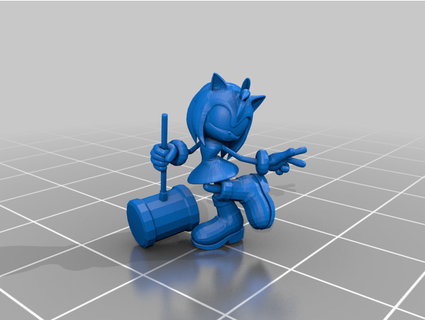 Amy Rose ezzieleelee 3d print model - Mito3D