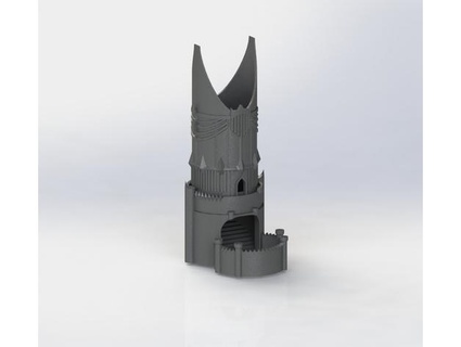 pocket barad dur dice tower goldensausages 3d print model - Mito3D