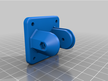 foldable spool holder nema 17 hole r g 3d print model - Mito3D