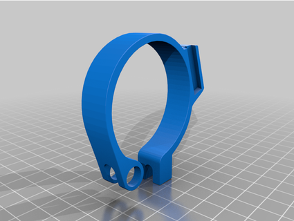 nerd 2 anel meg mangueiras velho suporte versão hugoballester 3d print model - Mito3D