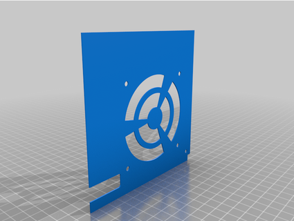 cooling fan lid ender3 pro rear electronic case skyfly f92 3d print model - Mito3D