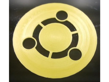 ubuntu circulo amigos logo tipex 3d print model - Mito3D
