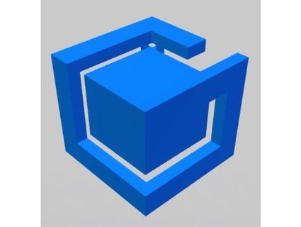 game cube logo - keychain zaccaudill606 3d print model - Mito3D
